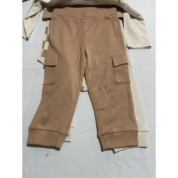 Huggies Baby Wear 4 Piece Layette Set 18M Easy Change Snaps 100% Organic Cotton - Picture 4 of 7